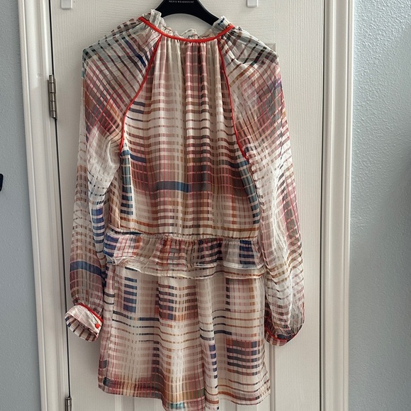 Anthropologie Adelyn Rae Multicolor Grid Graphic Romper NWT Women’s M Dressy - Picture 6 of 9